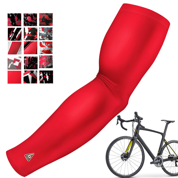 CYCLING ARM SLEEVES RED