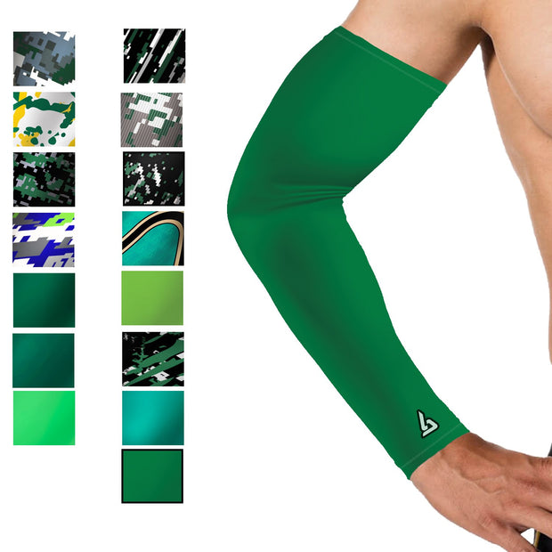 Basketball | Compression Arm Sleeve - Green
