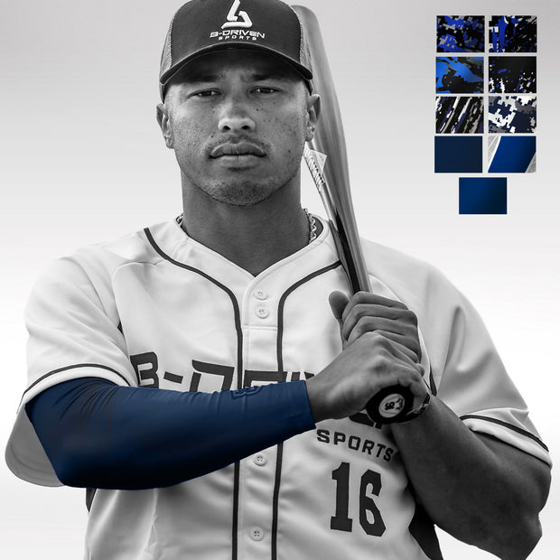 Baseball | Compression Arm Sleeve - Navy Blue