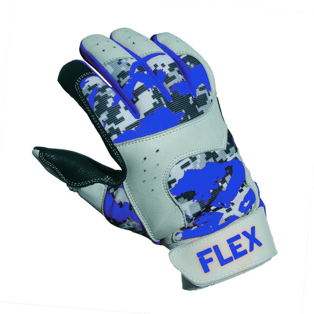 flex batting glove blue