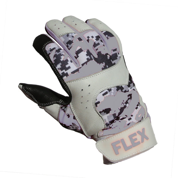 flex batting glove grey
