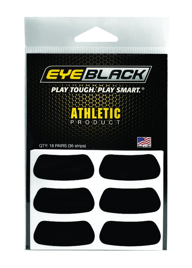 Eye Black Adhesive Stripes BLACK 18 PACK