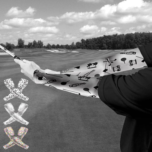 Breast Cancer Awareness neon pink arm sleeve for PGA tour