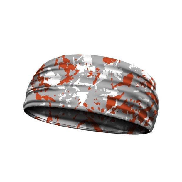  headbands flaked camo orange 3 widths available