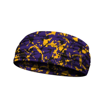  headbands purple and yellow 3 widths available