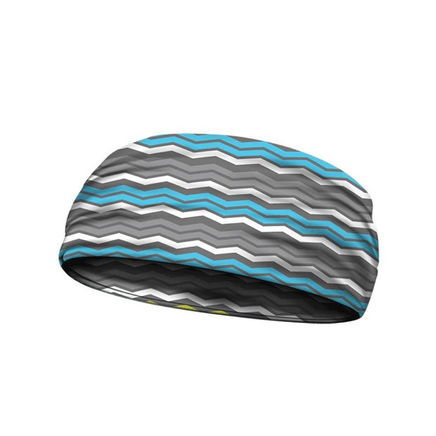   headbands chevron blue 3 widths available