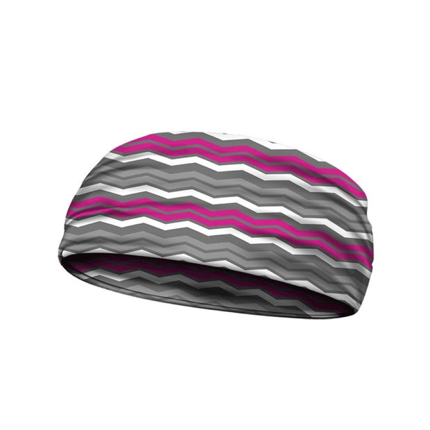  headbands chevron pink 3 widths available