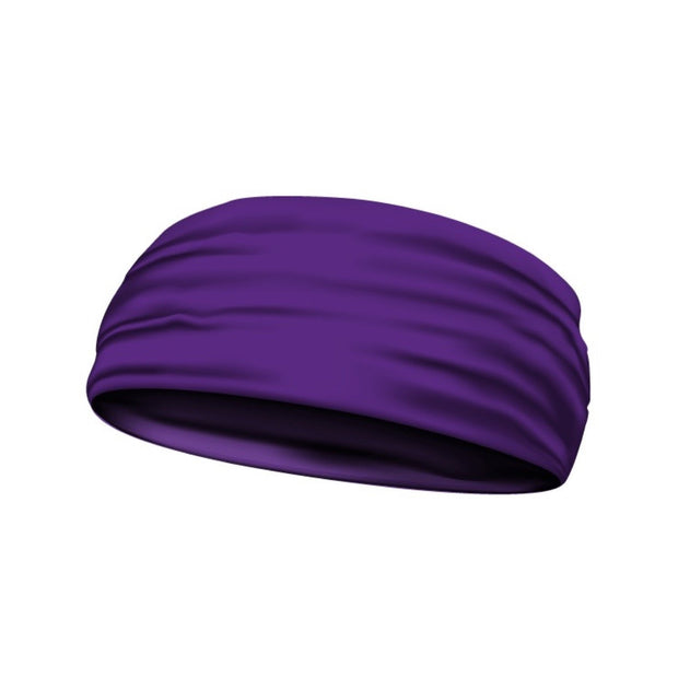  headband solid purple