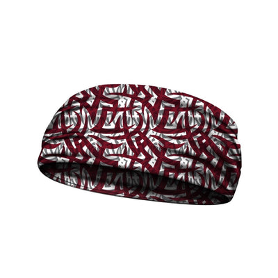  headbands tribal ink maroon 3 widths available