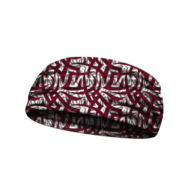  headbands tribal ink maroon 3 widths available