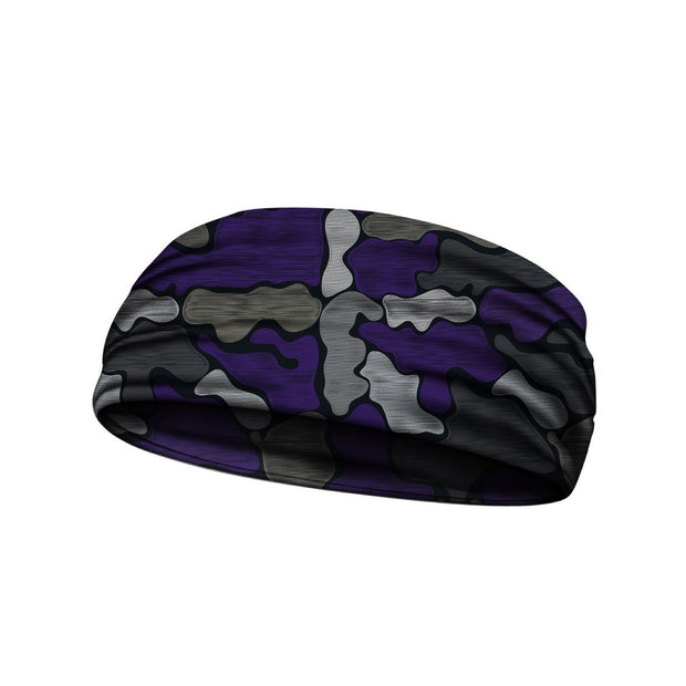    headbands brushed camo purple 3 widths available