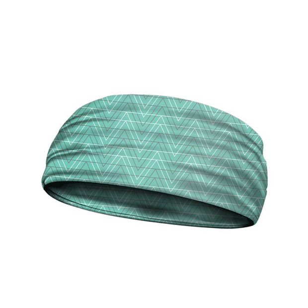   headbands hallow chevron aqua 3 widths available