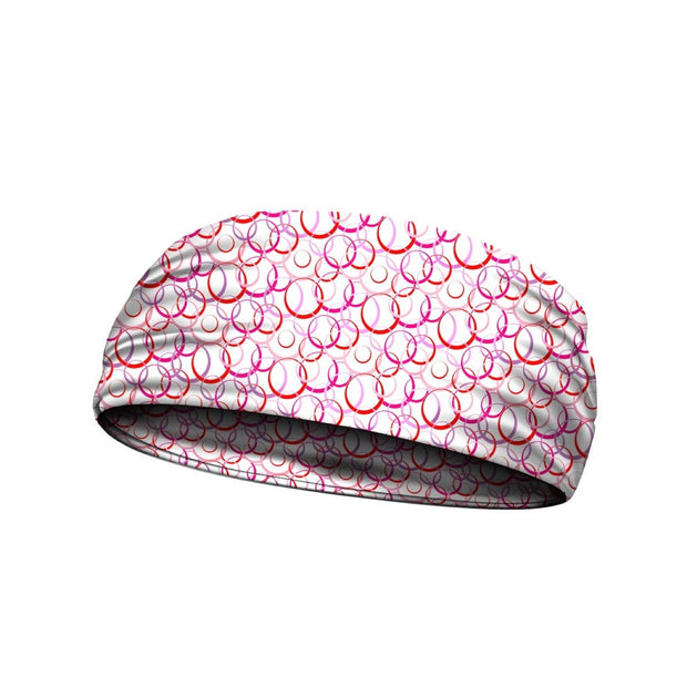  headbands circles pink 3 widths available