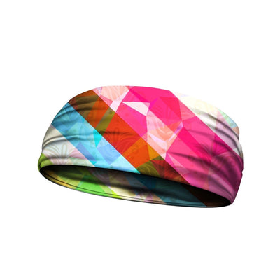  headbands rainbow prism mulit 3 widths available