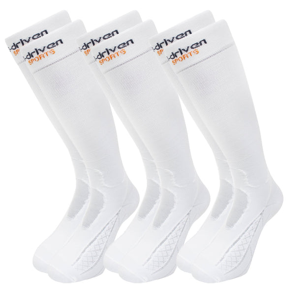 3-Pack Graduated Compression Socks White