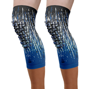 multi color pattern knee sleeves