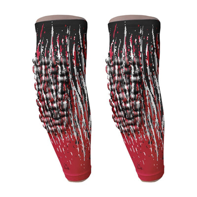  padded arm sleeve red streaks
