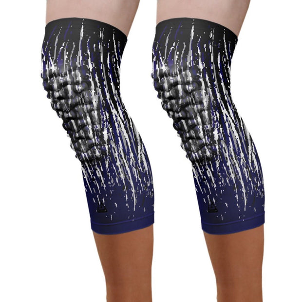  padded knee sleeve navy streaks knee