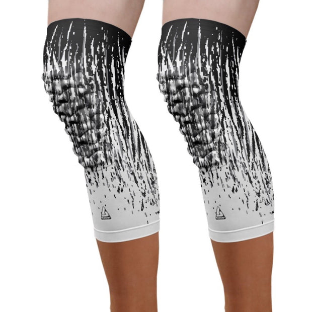  padded knee sleeve white streaks knee