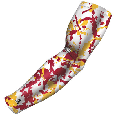  flaked camo maroon gold b driven slv_pro arm sleeve