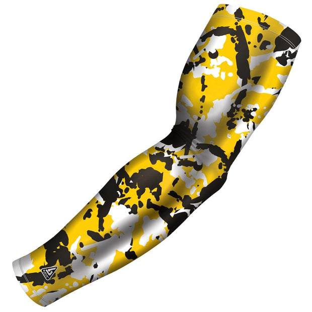 flaked camo yellow black b driven slv_pro arm sleeve