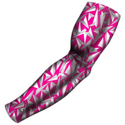 pink grey razor compression arm sleeve