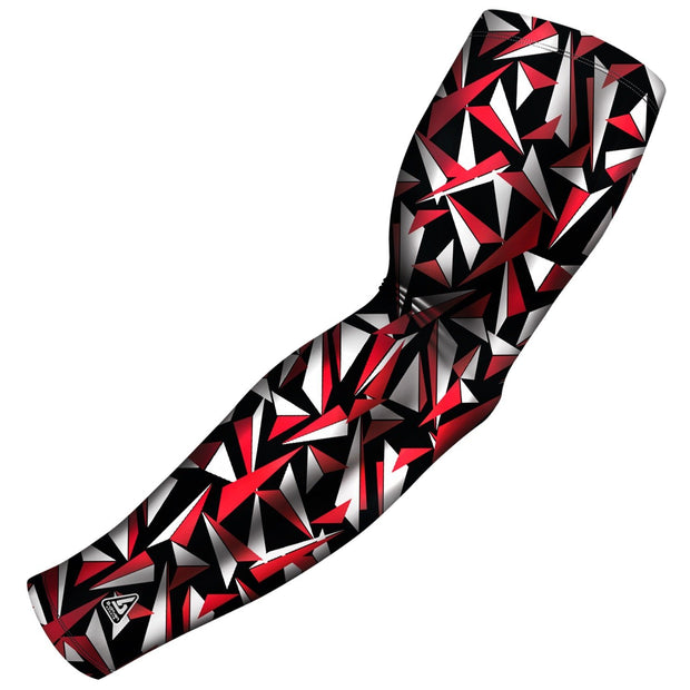red black razor compression arm sleeve
