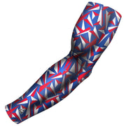red white and blue razor compression arm sleeve