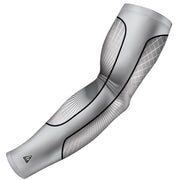 custom grand slam white grey compression arm sleeve