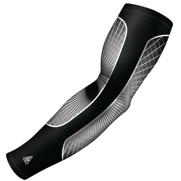 custom grand slam black grey compression arm