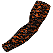 Digital Camo Orange Burnt Arm Sleeve