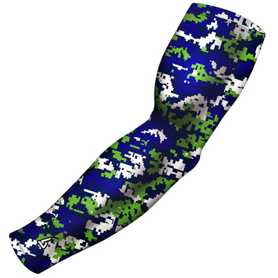 digital camo blue green