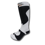 Graduated Enhanced Compression Socks - Black-White
