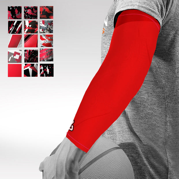Basketball | Compression Arm Sleeve - Red
