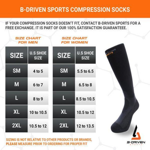Graduated Enhanced Compression Socks