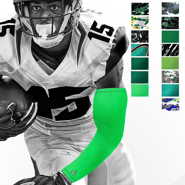 Football | Compression Arm Sleeve - Green