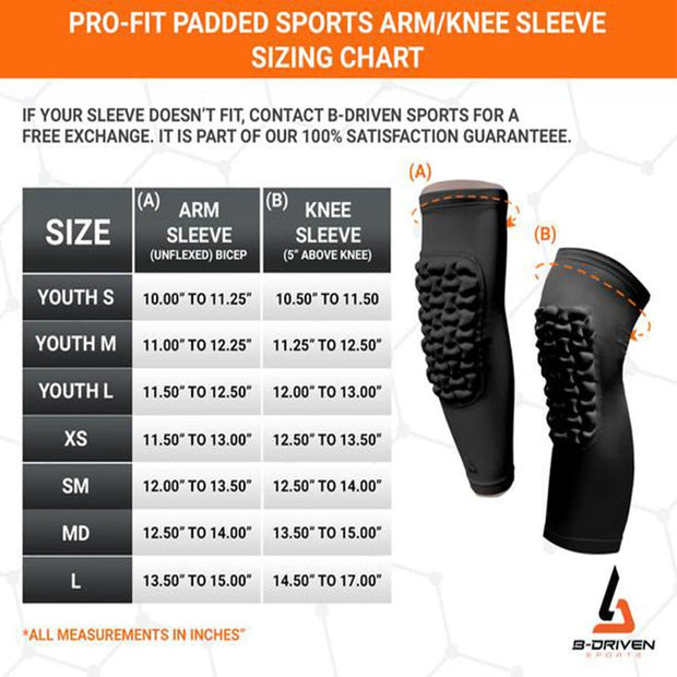 padded arm sleeves for athletes