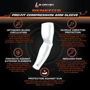 Baseball | Compression Arm Sleeves - Purple