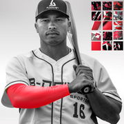 Baseball | Compression Arm Sleeve - Red