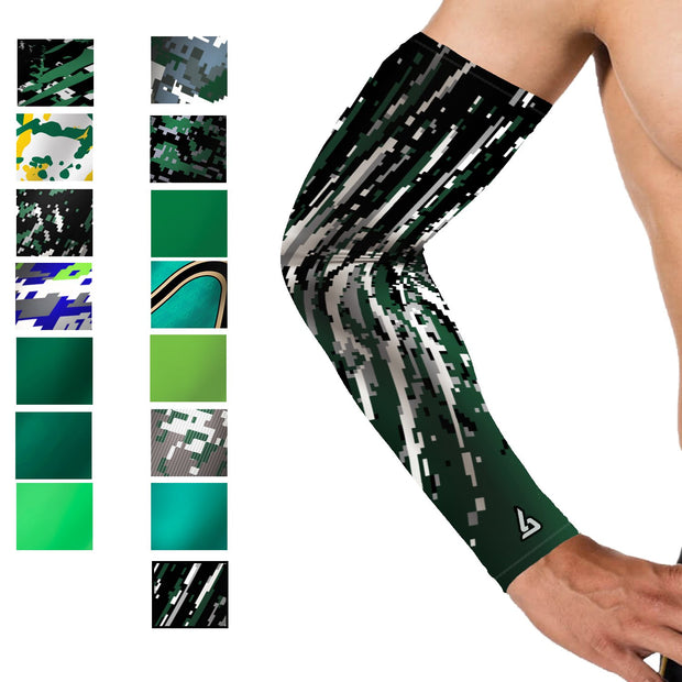Basketball | Compression Arm Sleeve - Green