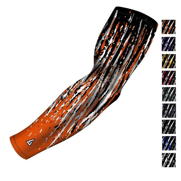 orange arm sleeve for baseball