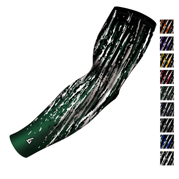 green arm sleeve for football