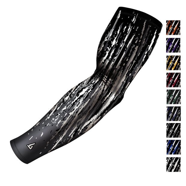 silver arm sleeve for golf